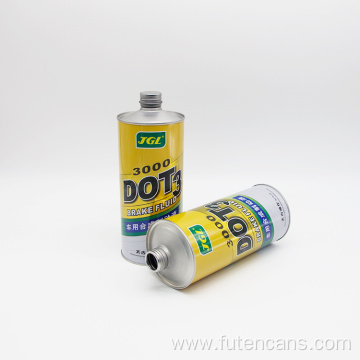 Screw Top Round Brake fluid Cans